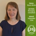 Karen McAra, Managing Consultant, Celebrating 20 years