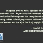 Feedback received from head of human resources at Aberdeen International Airport