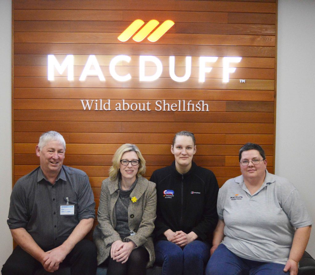 Gillian Martin MSP visits Macduff Shellfish with Polaris Learning